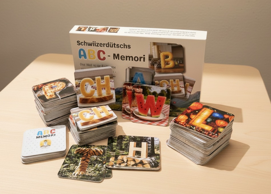 Inhalt der ABC-Memori Schachtel