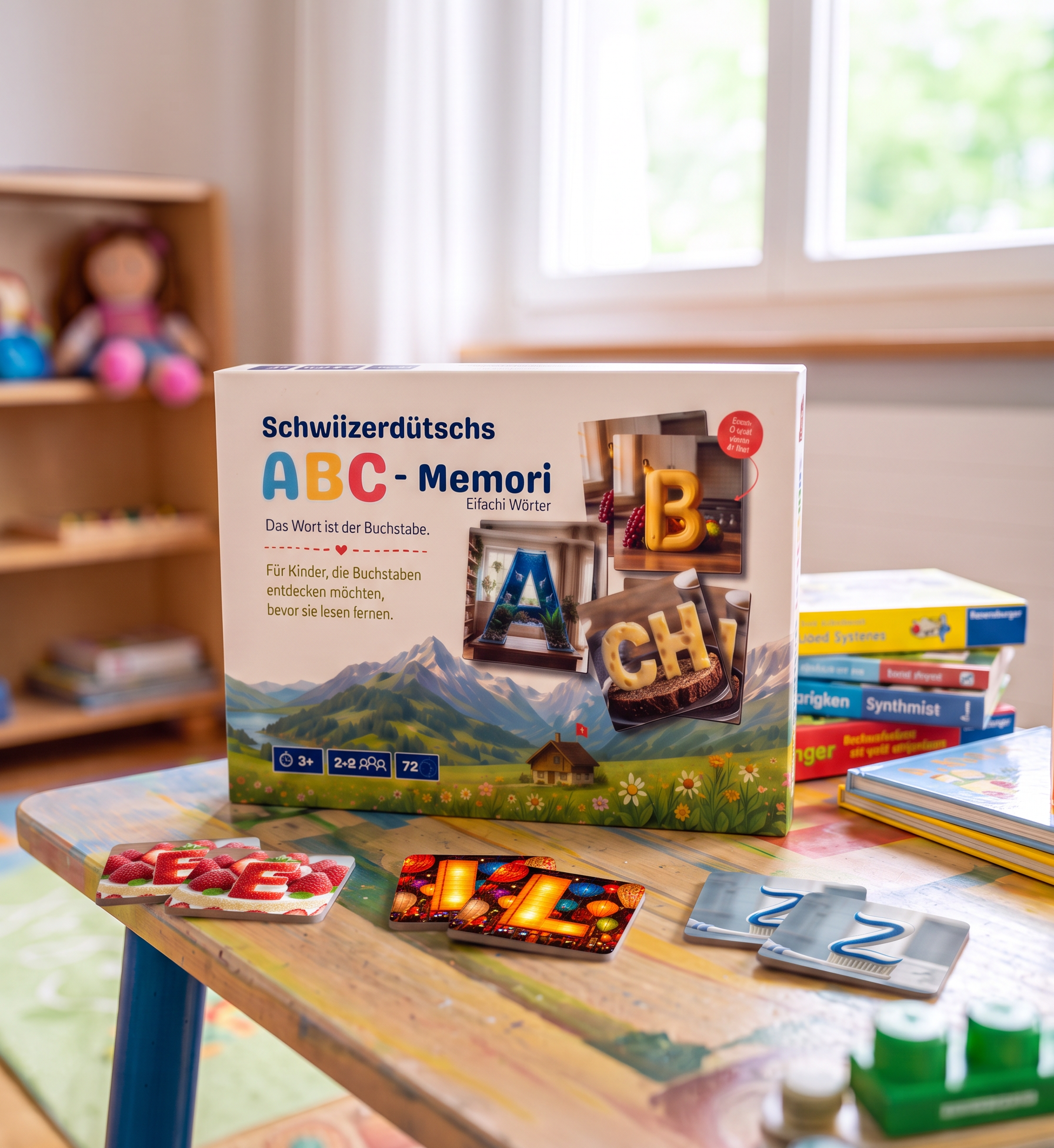 Schwiizerdütschs ABC-Memori Eifachi Wörter