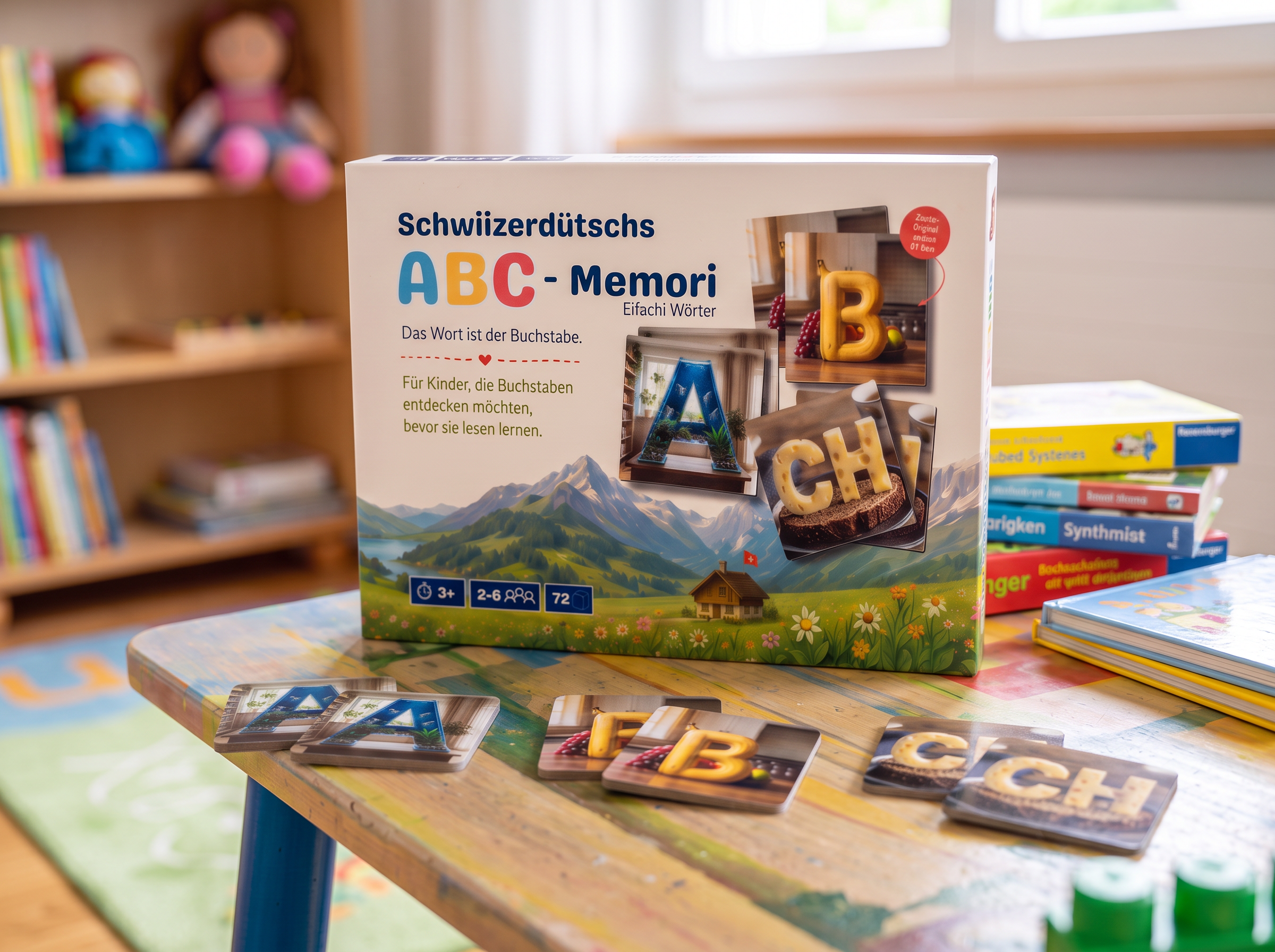 ABC-Memori Schachtel und Karten